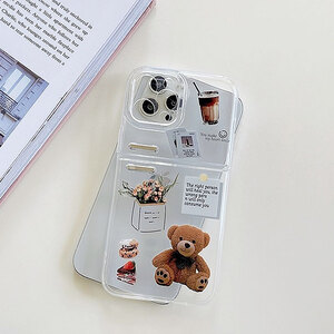 냉장고 컨셉 곰돌이 케이스(아이폰 전기종)
